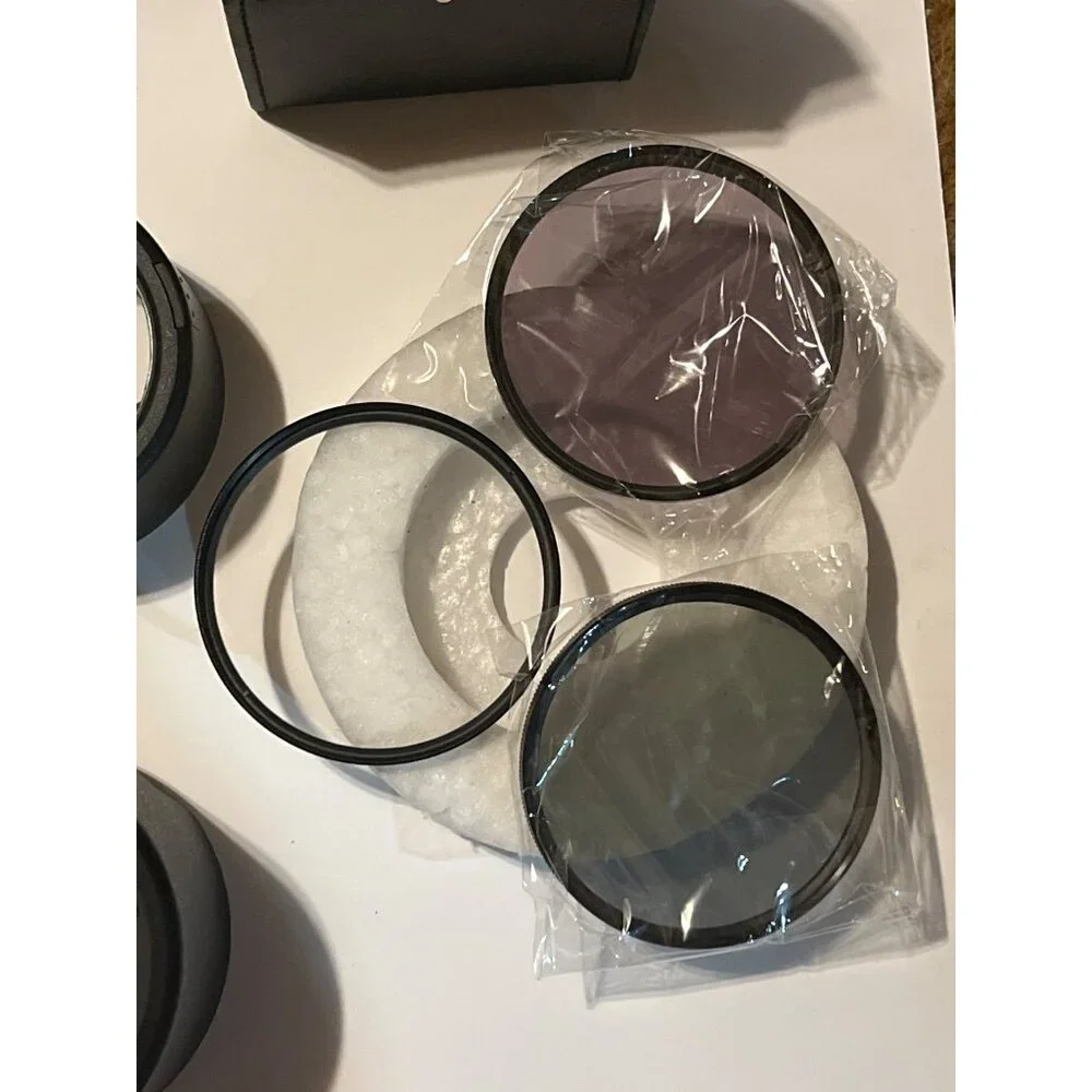 Nikon Camera Accessories Bundle: Filters, HB-38 & HB-57 Lens Hoods Carrying Case